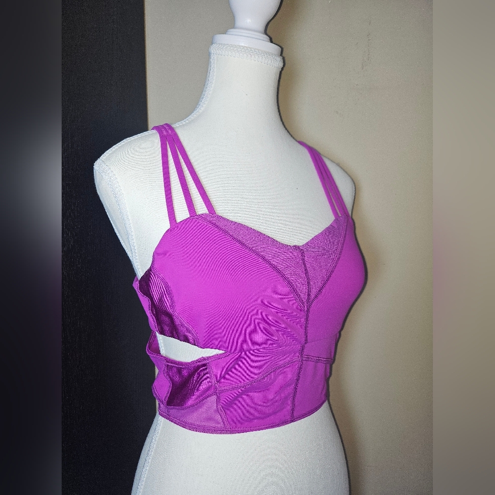 lululemon athletica Purple Strappy Longline Sports Bra